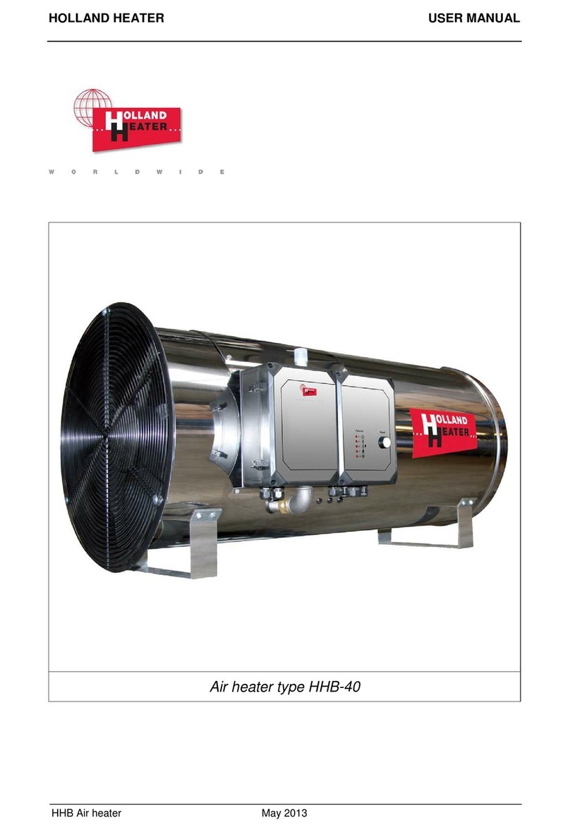 HOLLAND HEATER HHB-40 user manual