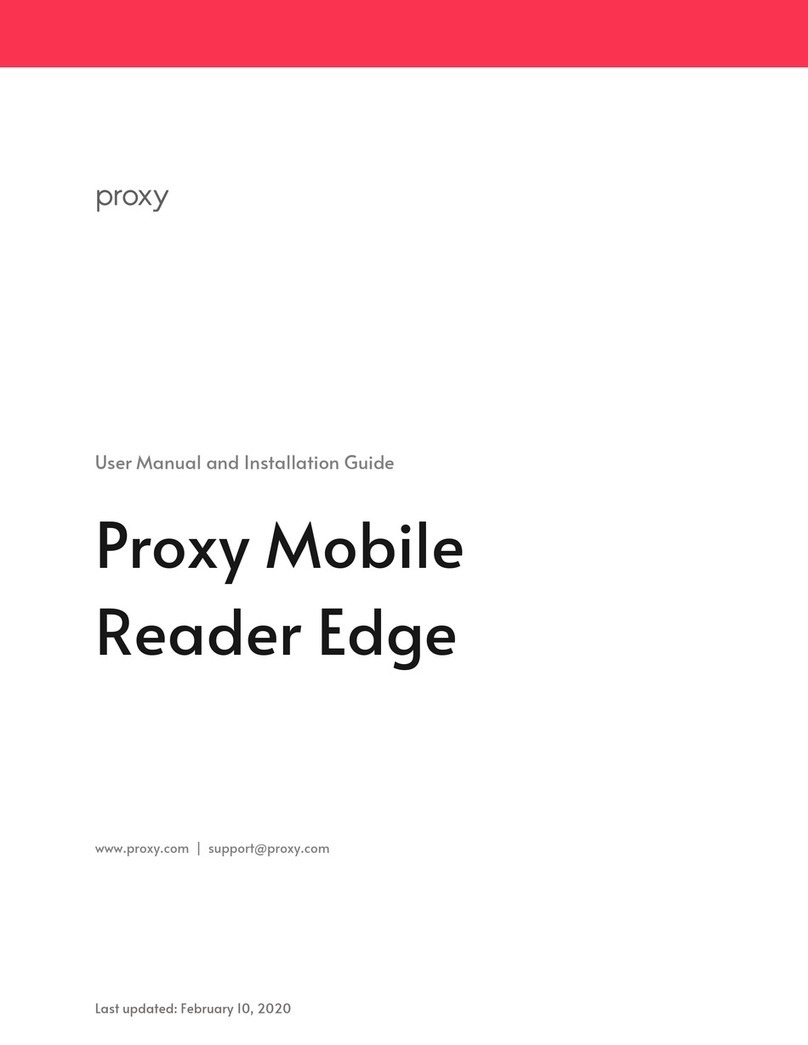Proxy Mobile Reader Edge User manual and installation guide