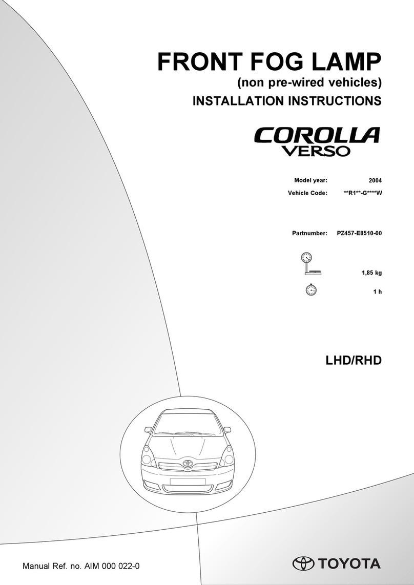 Toyota PZ457-E8510-00 installation instructions
