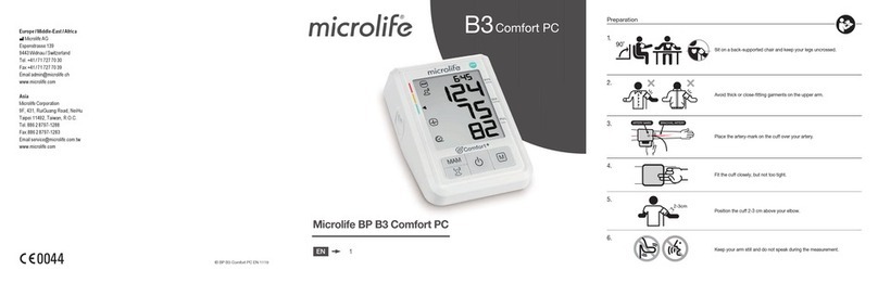 Microlife BP B3 Comfort PC User manual
