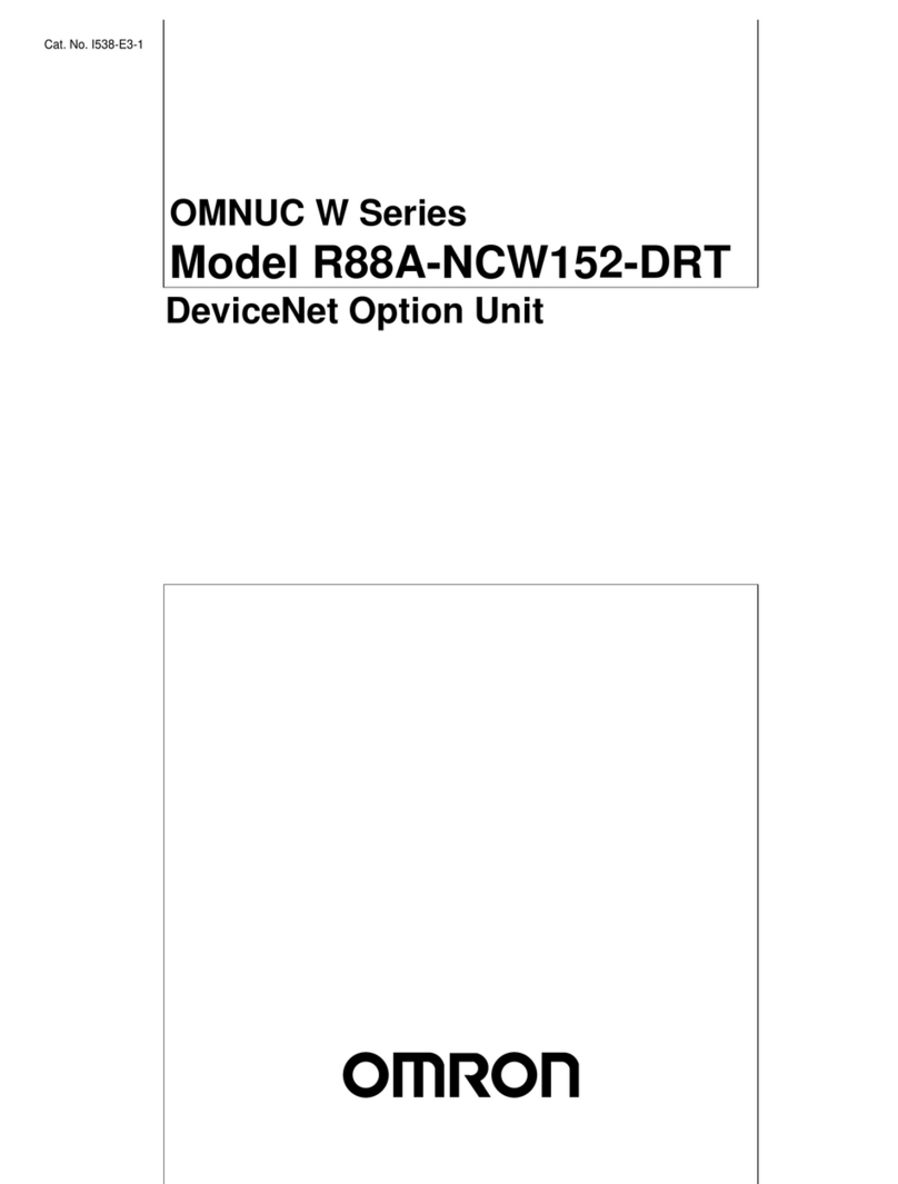 Omron OMNUC W Series manual