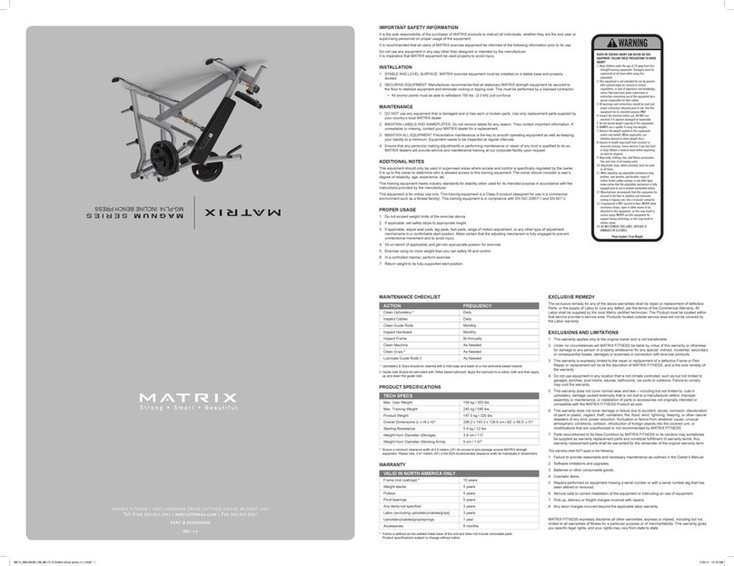 Matrix MAGNUM SERIES User manual