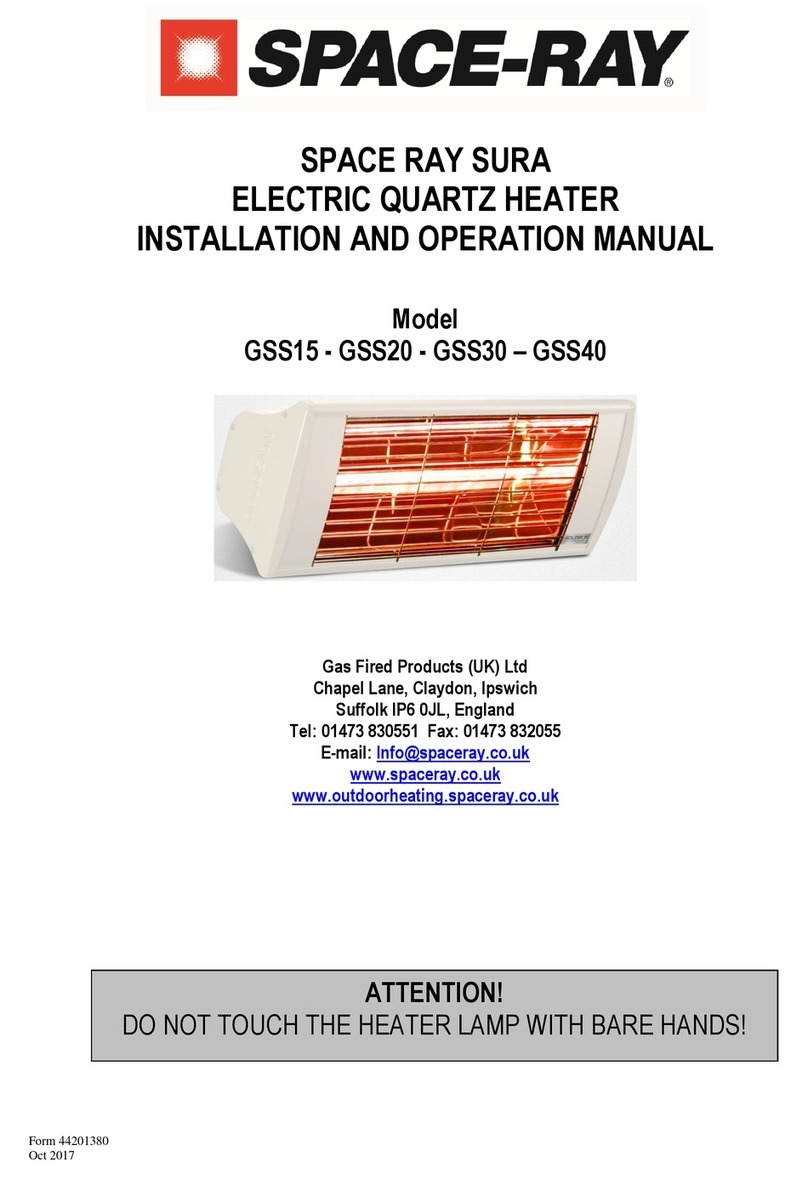 Space-Ray SURA GSS15 Installation and operation manual