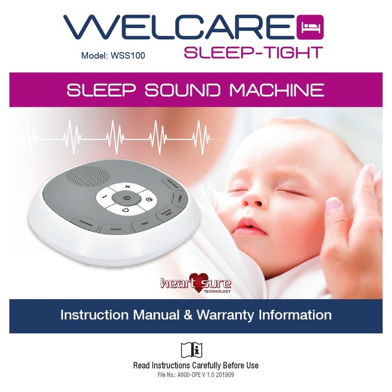 Welcare WSS100 Instruction manual &  warranty information