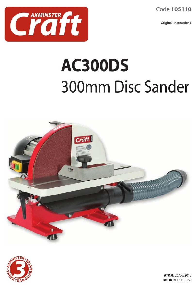 Axminster Craft AC300DS Original instructions
