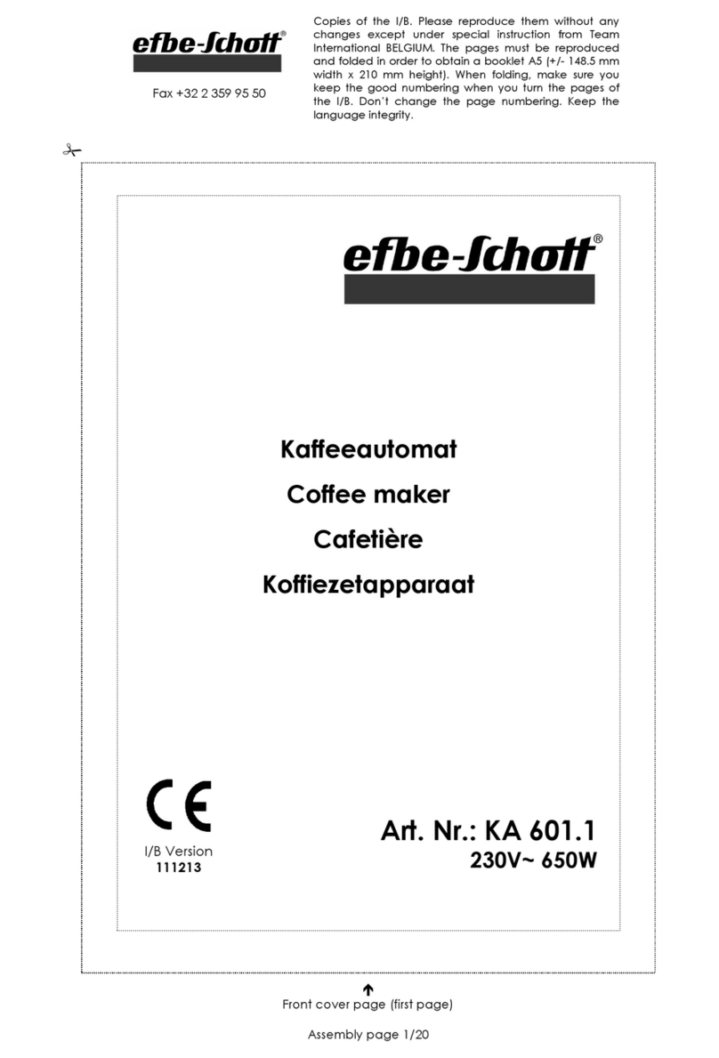 EFBE-SCHOTT KA 601.1 operating instructions