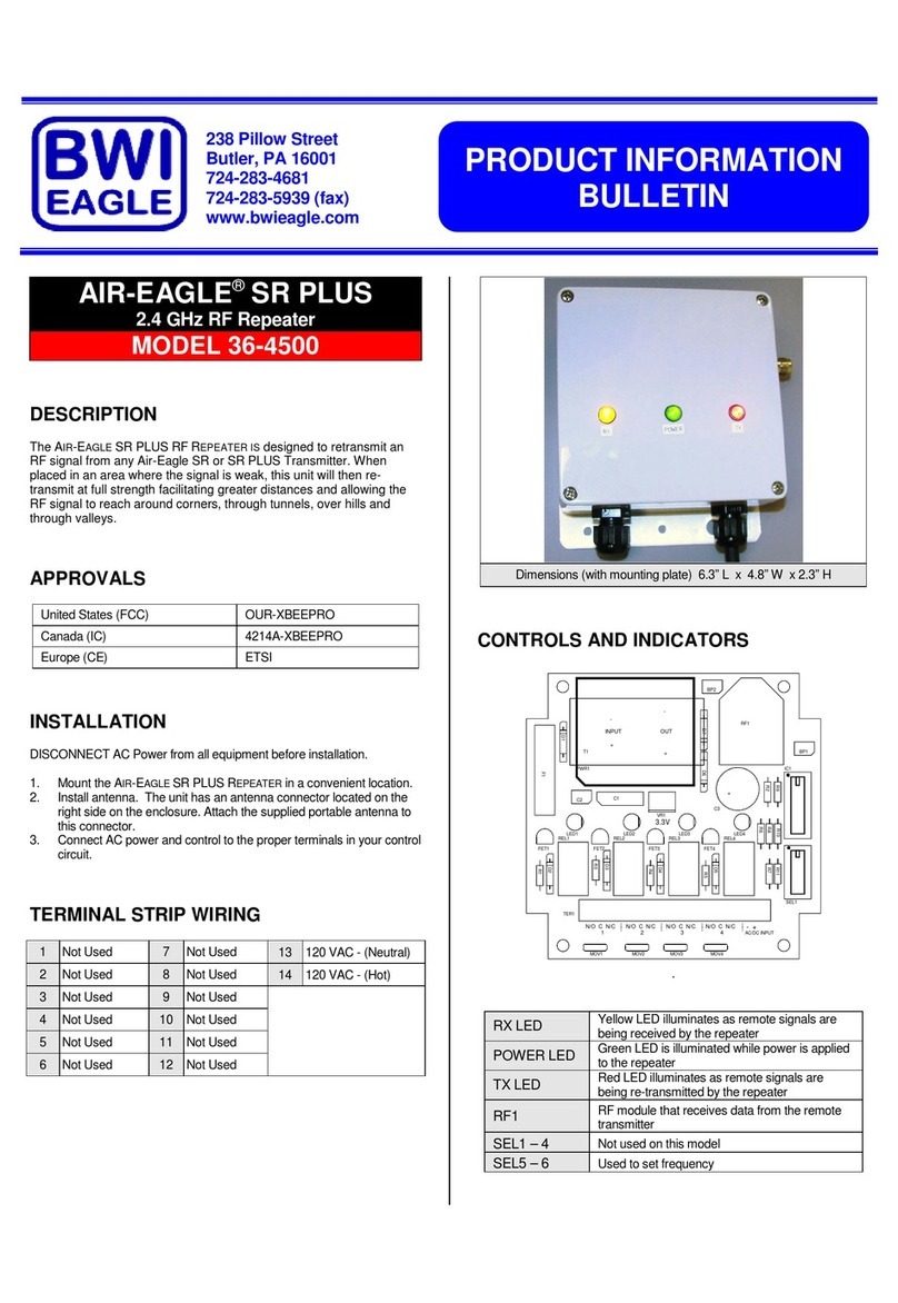 BWI Eagle AIR-EAGLE SR PLUS 36-4500 Manual