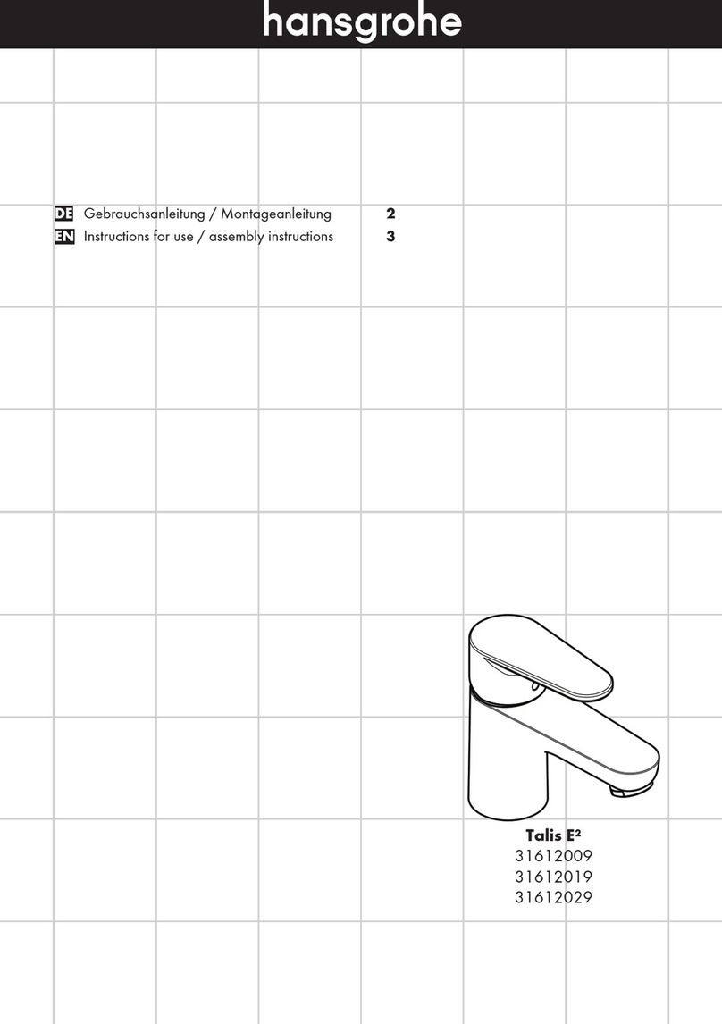 Hans Grohe Talis E2 31612009 Instructions for use/assembly instructions Hans Grohe Talis E2 31612009 Instructions for use/assembly instructions