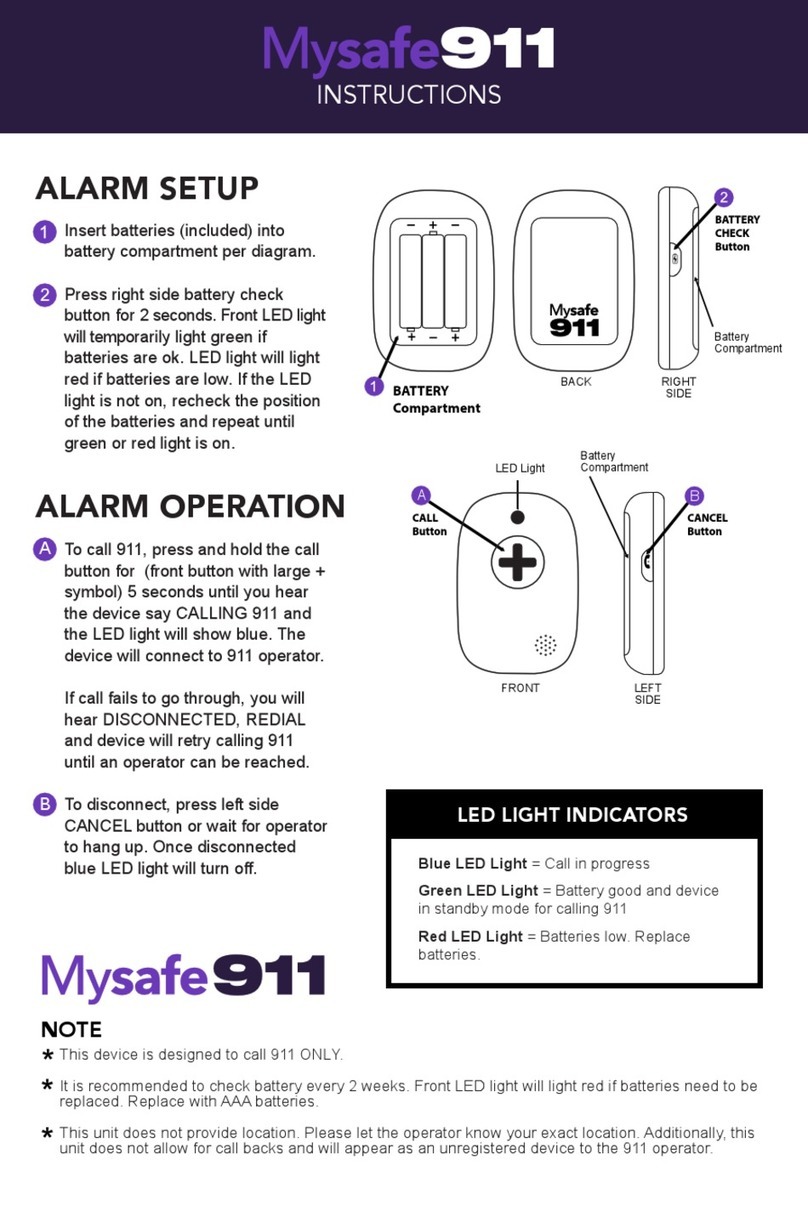 QVC MYSafe 911 instructions