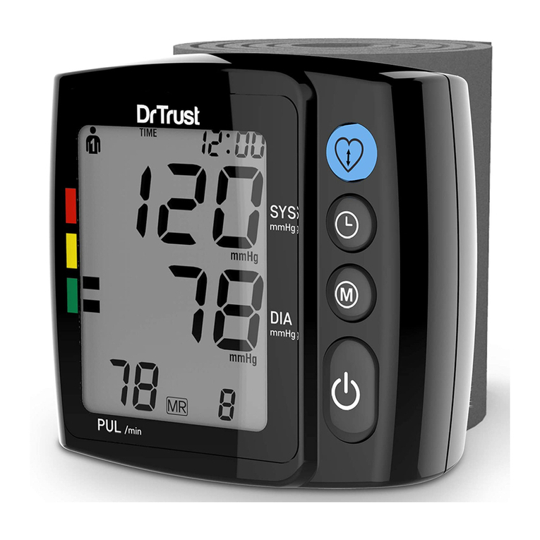 Dr. Trust Wrist Digital Blood Pressure Monitor User manual