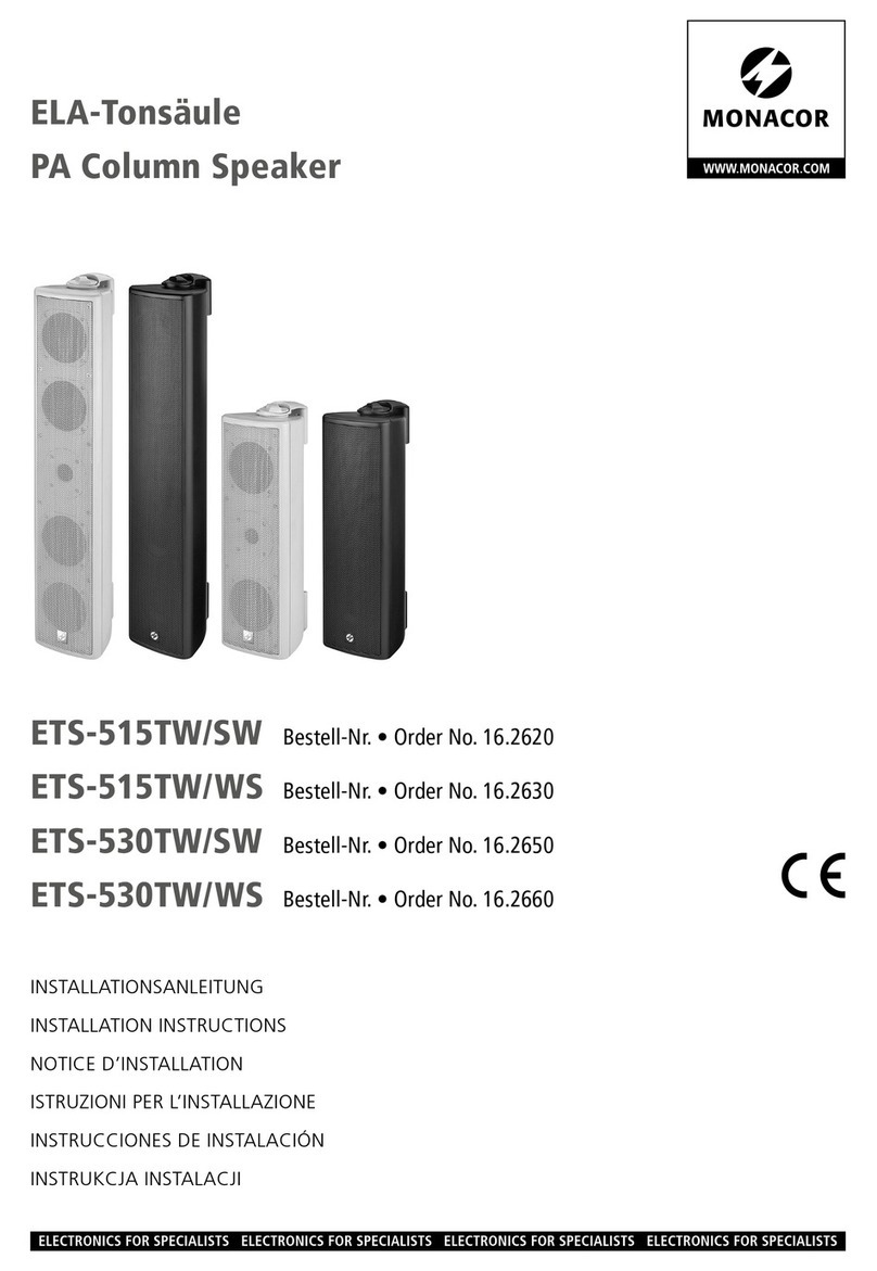 Monacor ETS-515TW/SW User manual