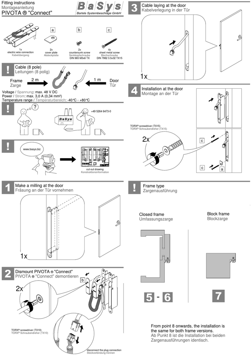 BaSys PIVOTA Connect Fitting instructions
