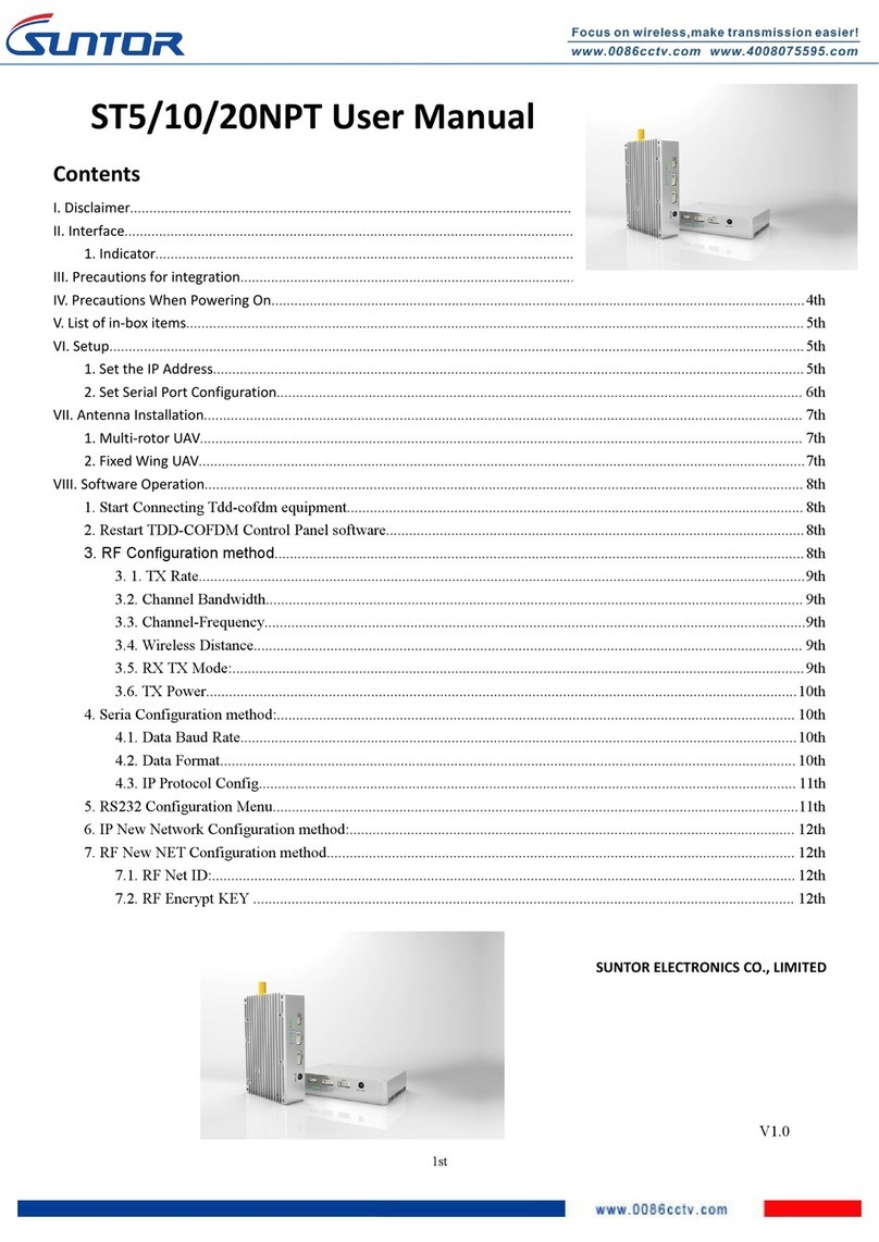 Suntor ST5NPT User manual