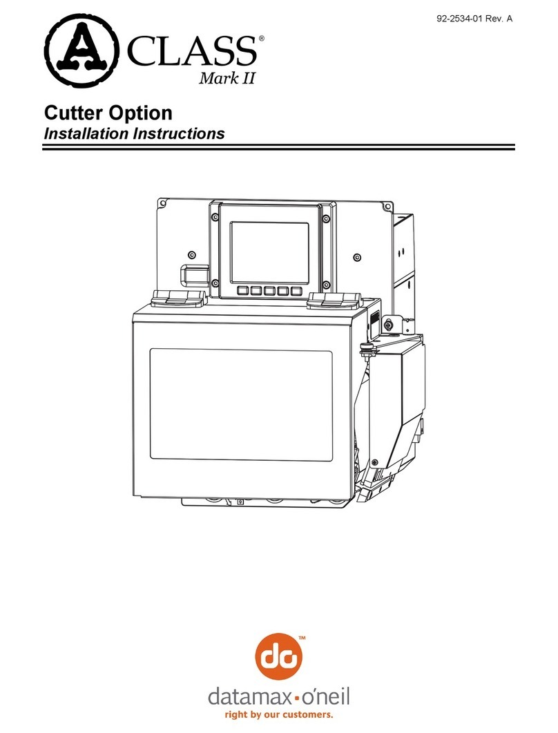 Datamax A Class Mark II installation instructions
