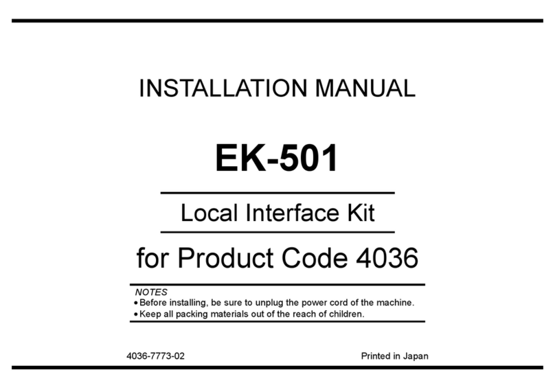 Konica Minolta EK-501 installation manual
