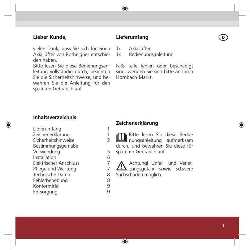 Rotheigner Air Flow 200 User manual