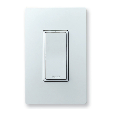 LEGRAND radiant WWRL10WHCCV2 manual