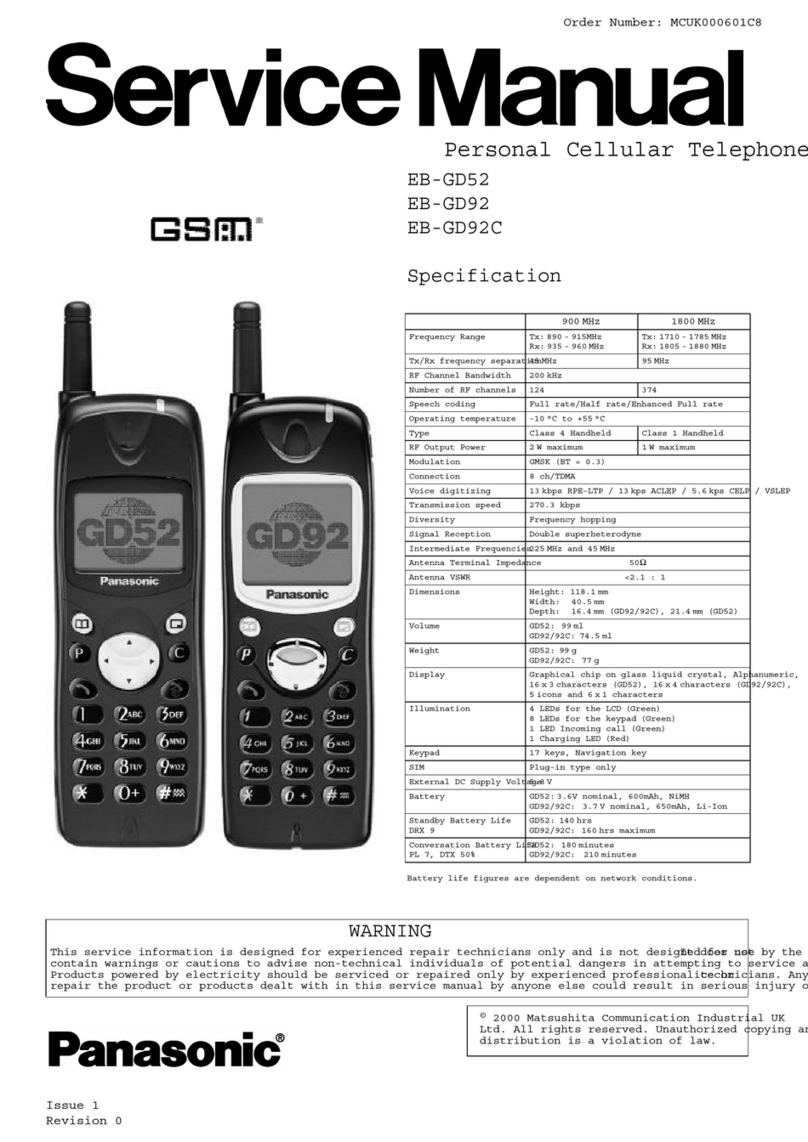 Panasonic EB-GD52 User manual