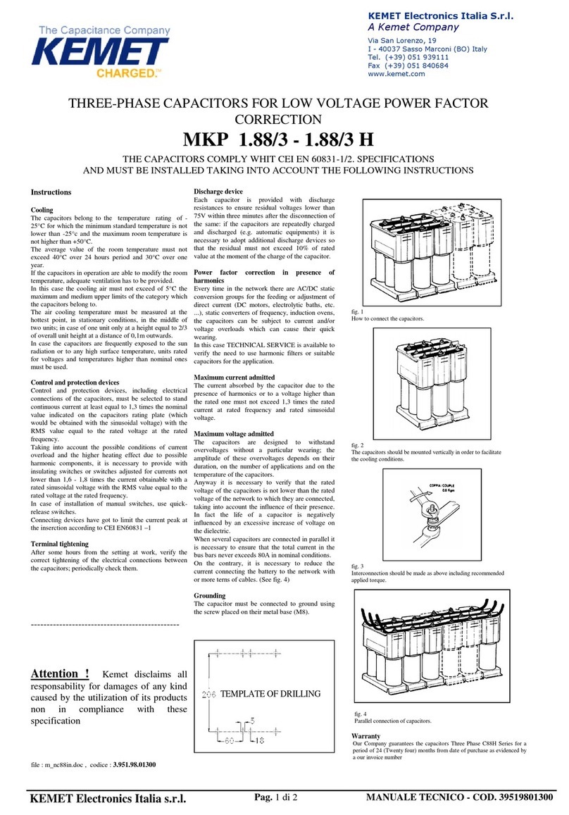 KEMET MKP 1.88/3 instructions