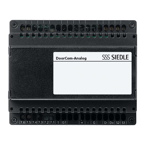 SSS Siedle DCA 650-02 Programming instructions