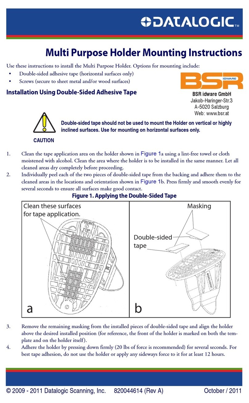 Datalogic Multi Purpose Holder Mounting instructions