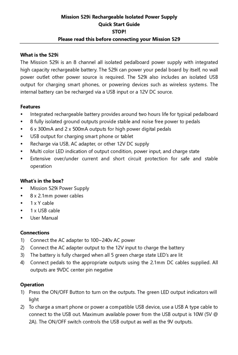 Mission 529i User manual