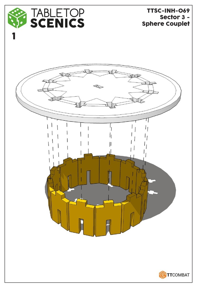 Tabletop Scenics Sector 3 Sphere Couplet User manual Tabletop Scenics Sector 3 Sphere Couplet User manual