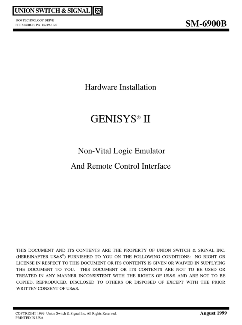 Union Switch & Signal GENISYS II Hardware installation