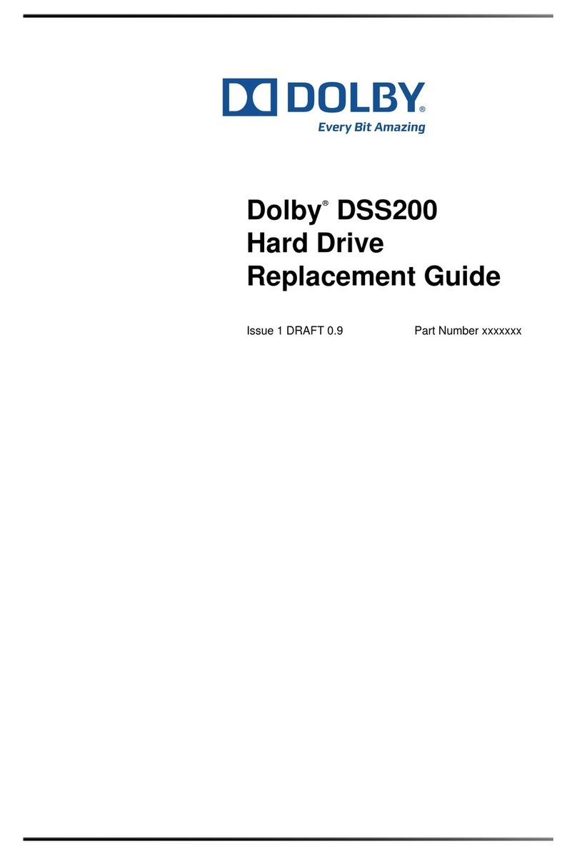 Dolby Laboratories DSS200 Replacement guide