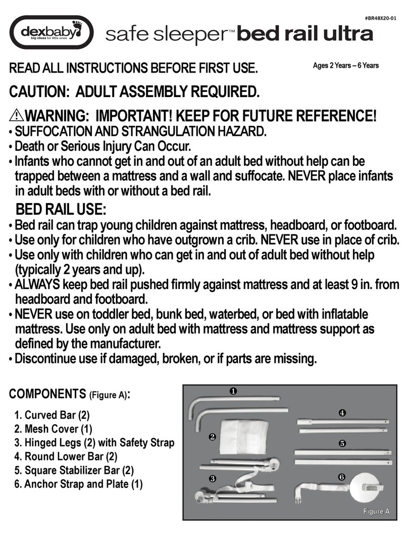 dexbaby safe sleeper bed rail ultra instructions