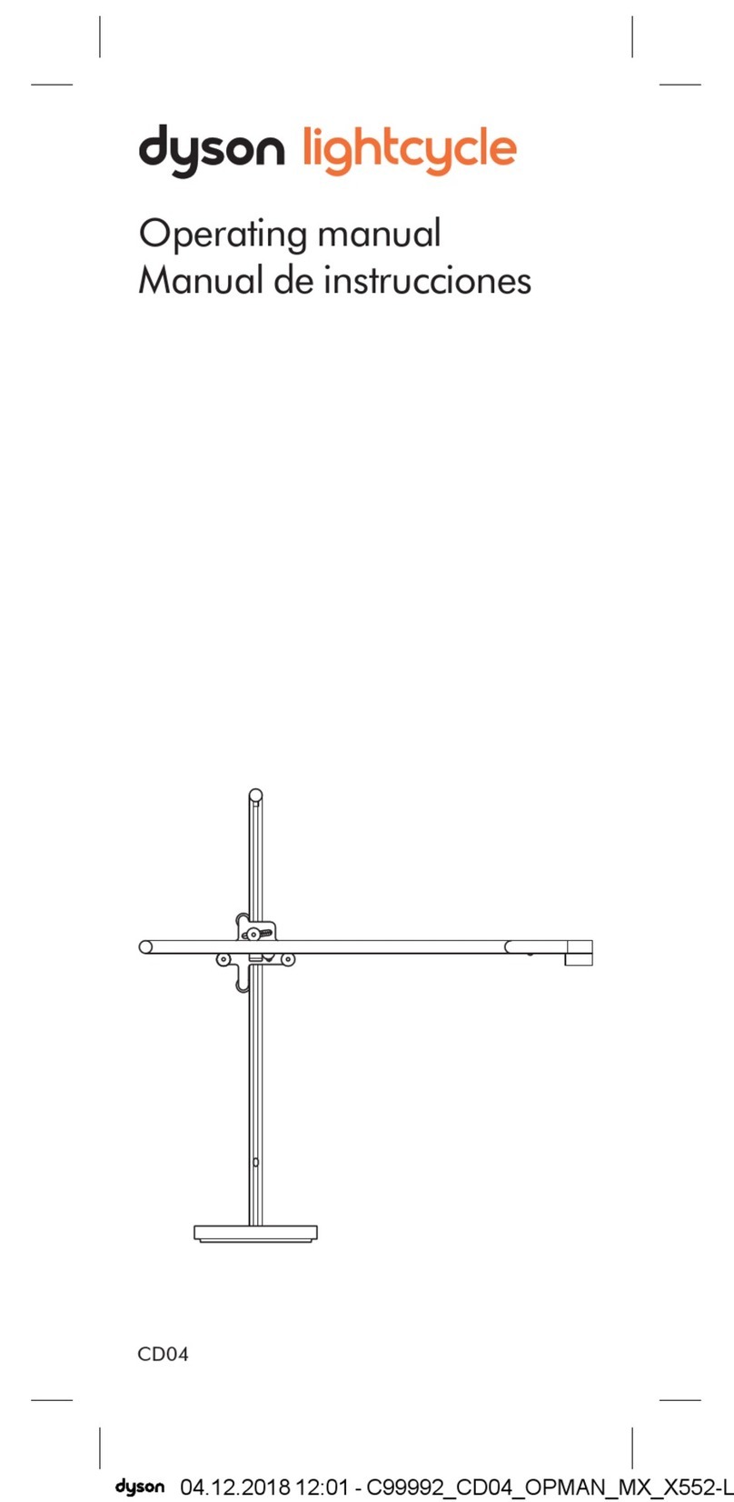 Dyson Lightcycle CD04 User manual