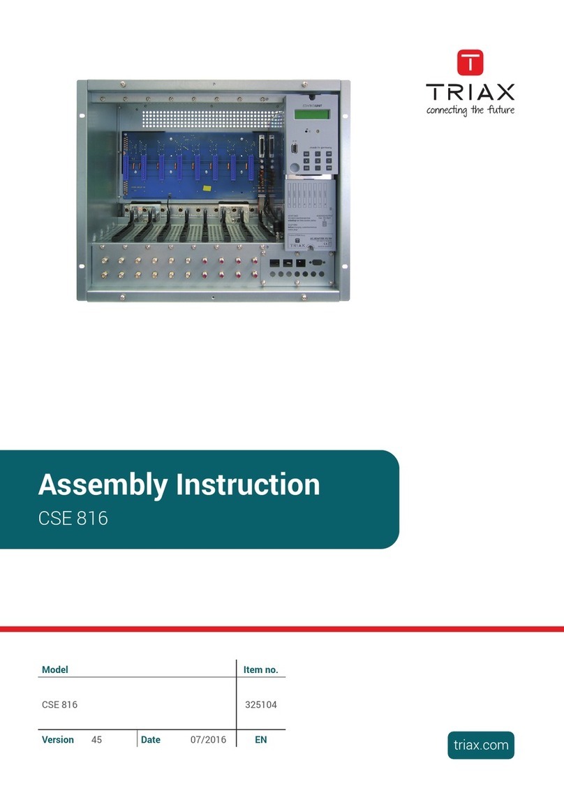 Triax CSE 816 User manual Triax CSE 816 User manual