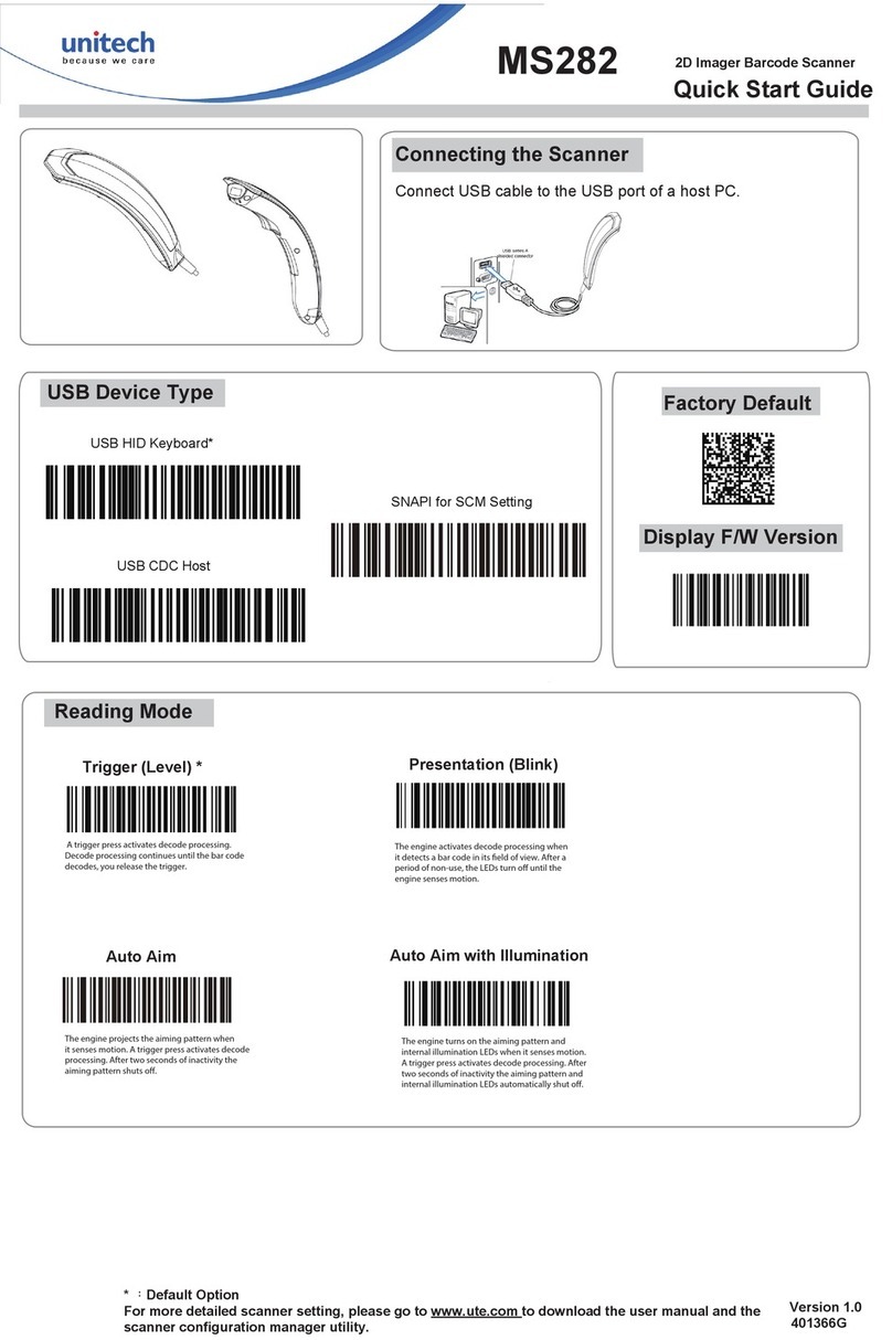 Unitech MS282 User manual