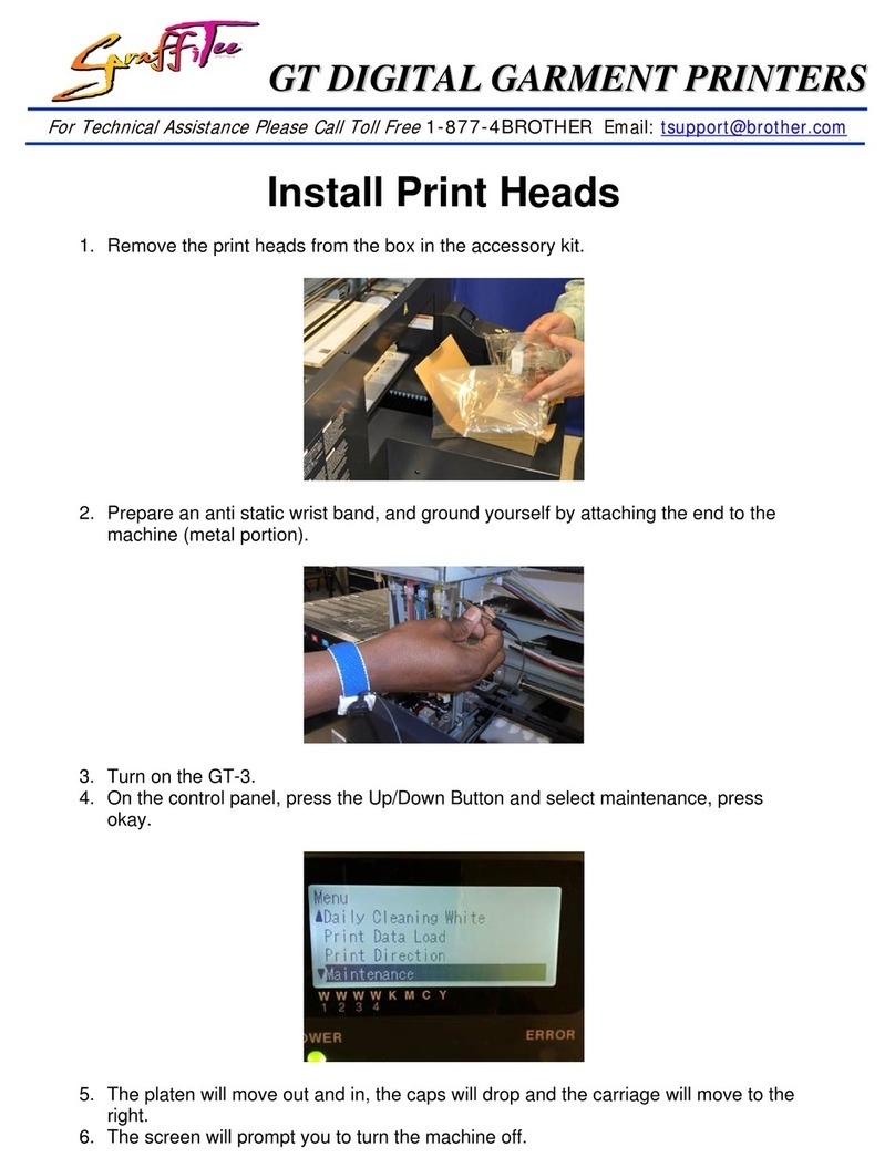 Brother GT-3 Series Instruction sheet