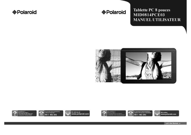 Polaroid MID0814PCE03 user manual