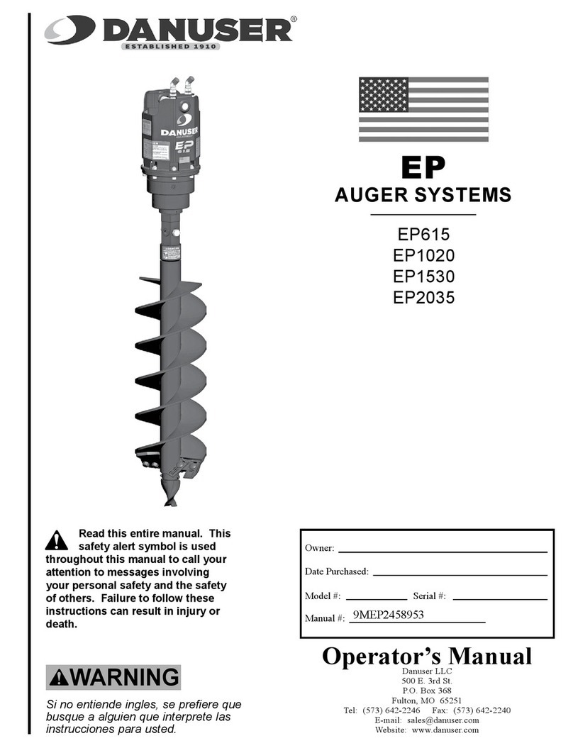 Danuser EP Series Operator's manual