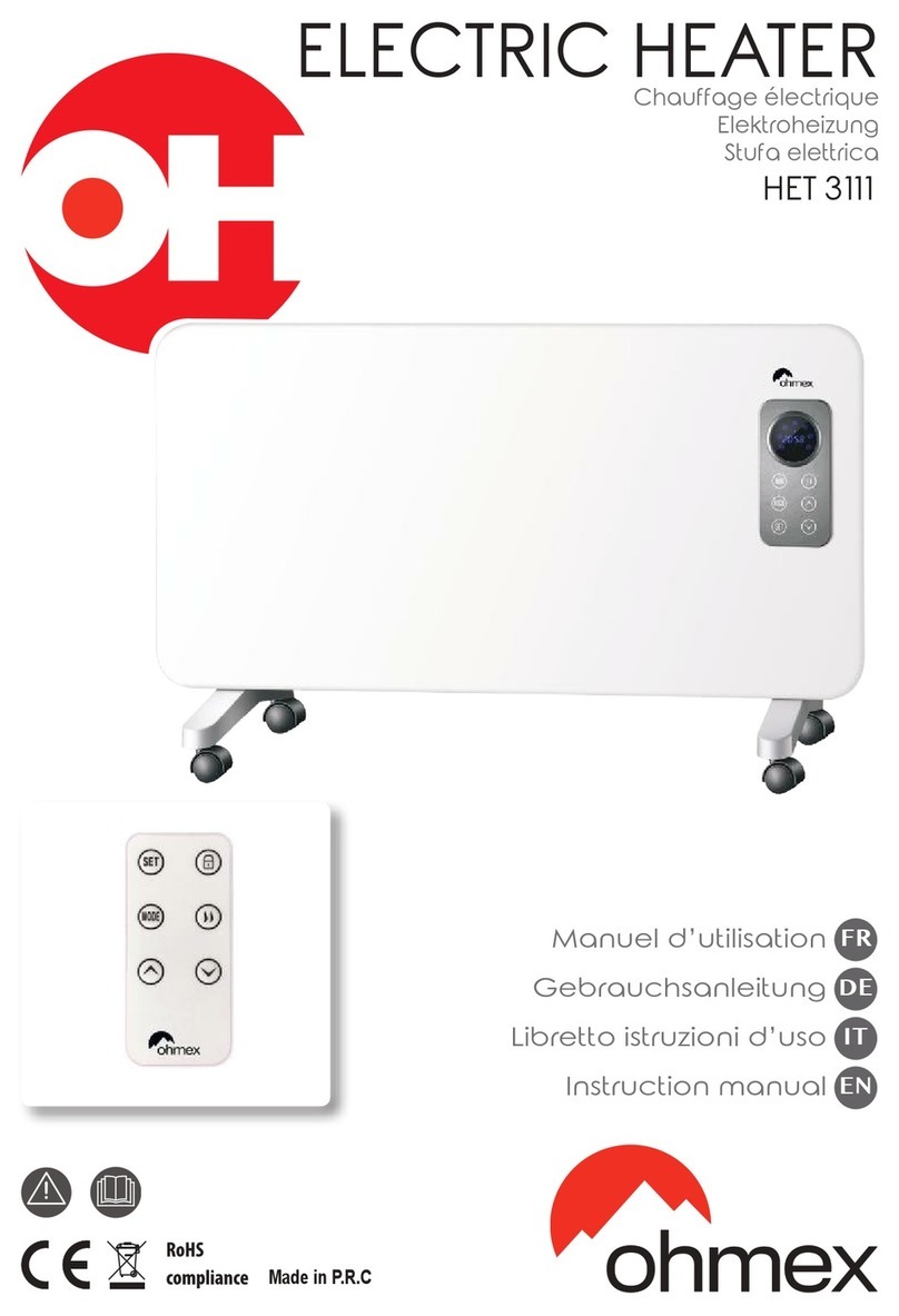 ohmex HET 3111 instruction manual