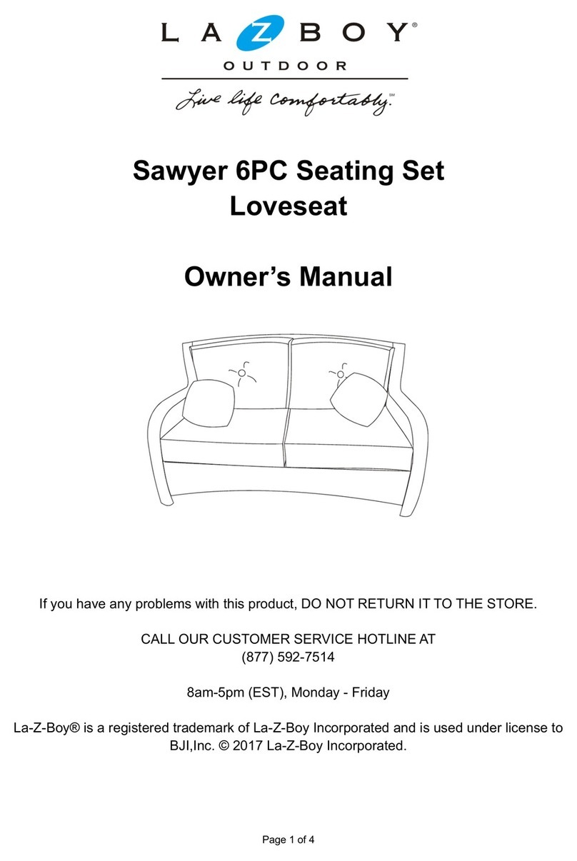 LAZBOY Sawyer owner's manual