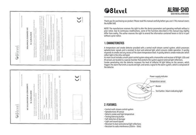 8 Level ALRM-SHD Quick installation guide