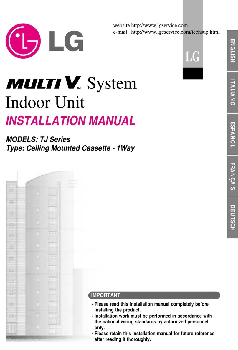 LG MULTI V TJ Series User manual LG MULTI V TJ Series User manual