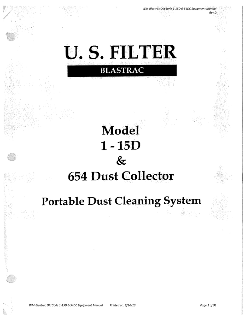 U.S. FILTER Blastrac 1-15D manual