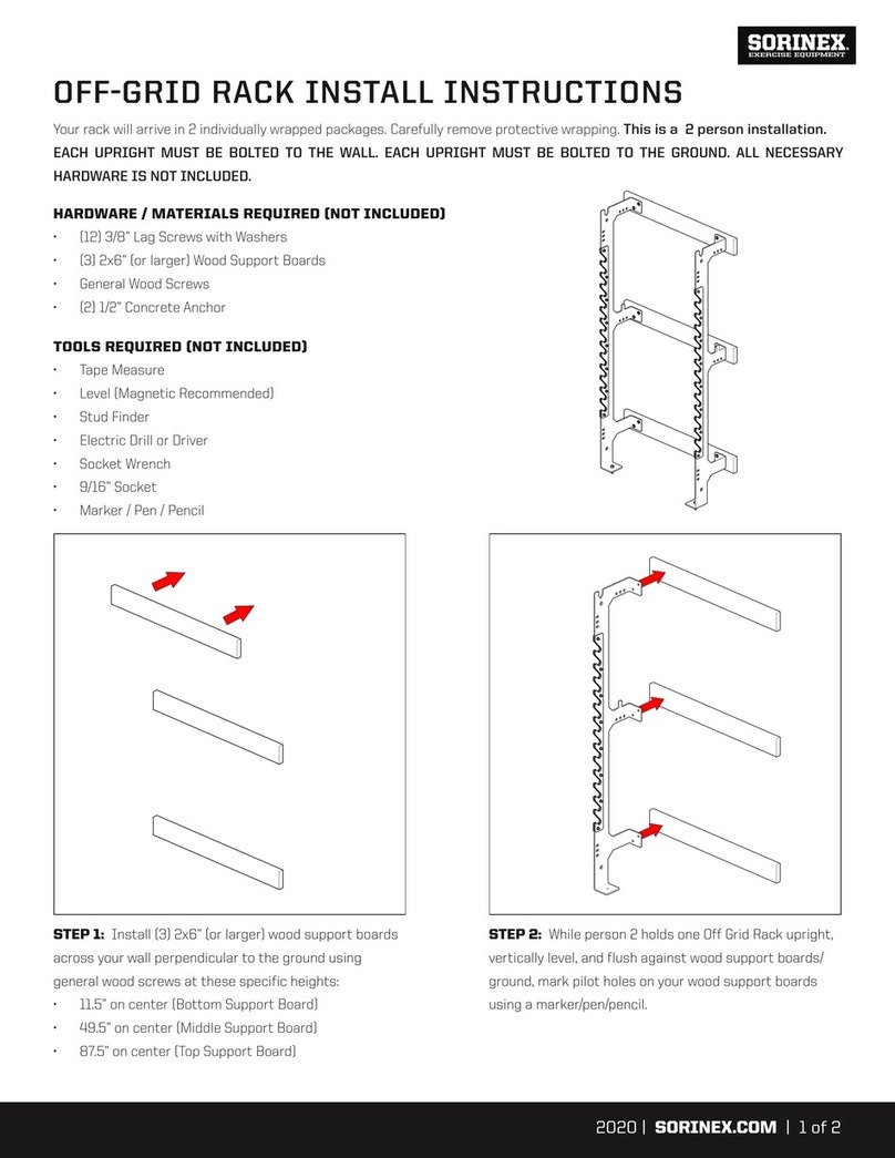 SORINEX OFF-GRID RACK Install instructions