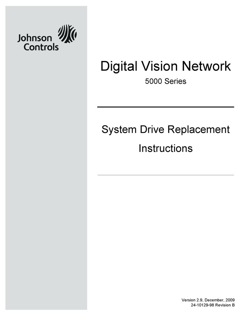Johnson Controls DVN 5000 Series Replacement instructions