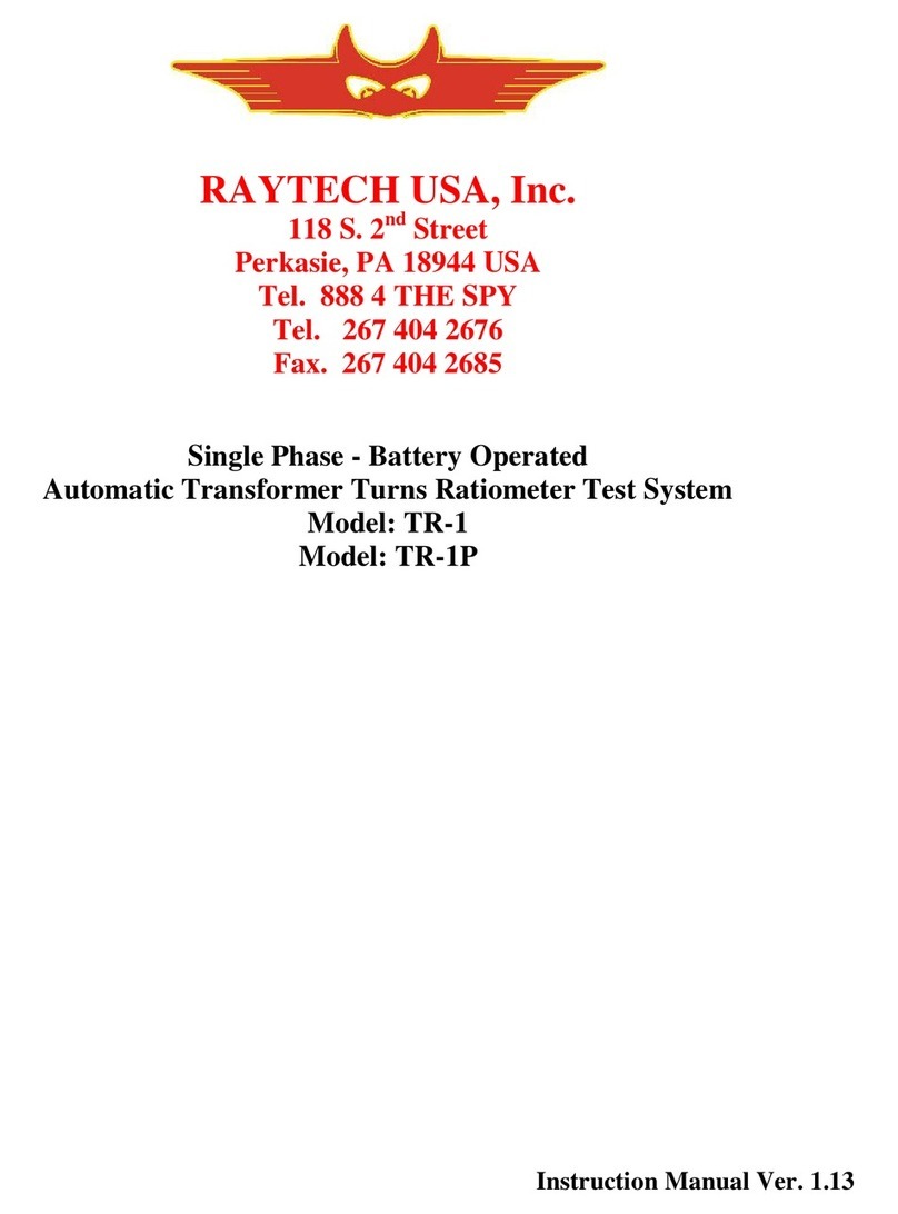 Raytech TR-1 User manual