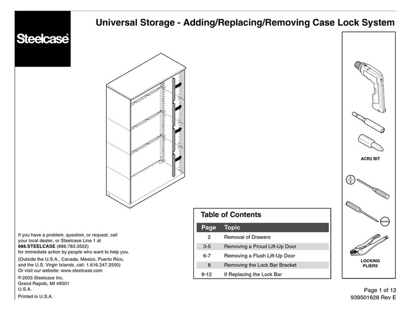 Steelcase Universal Storage User manual Steelcase Universal Storage User manual