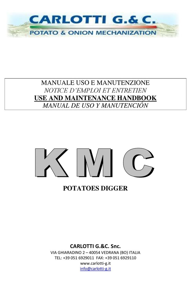 CARLOTTI KMC Series Use and maintenance handbook