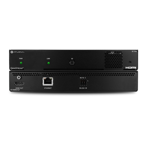 Panduit ATLONA OmniStream R-Type Series installation guide