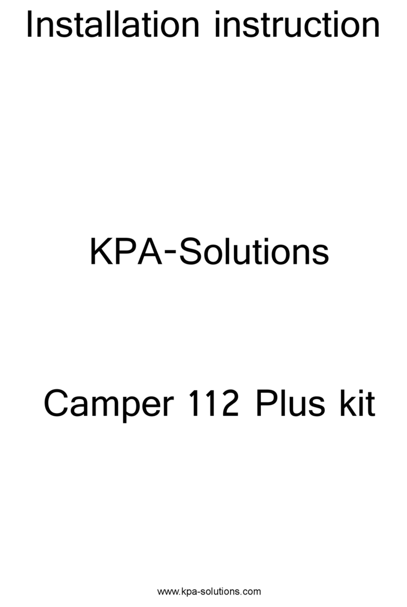 KPA-Solutions Camper 112 Plus Installation instruction