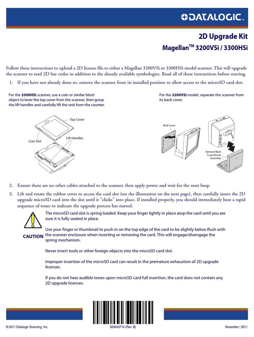 Datalogic MAGELLAN 3200VSI instructions