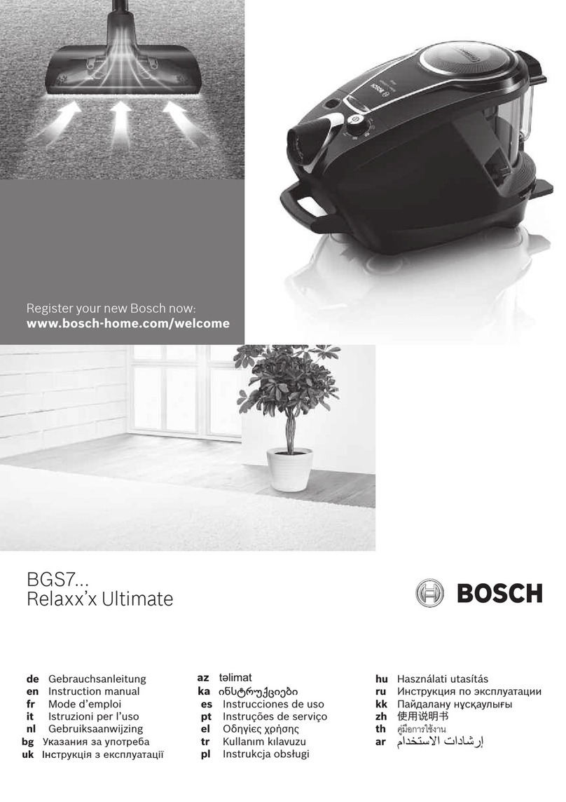 Bosch Relaxx'x Ultimate BGS7 Series instruction manual